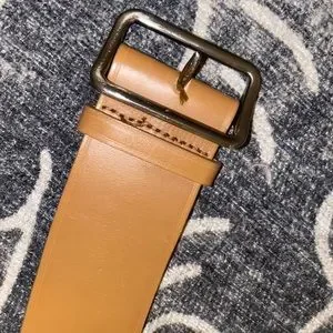 Jill Sander brown classy belt curved shape Jil Sander | Accessories | Jill Sander Brown Classy Belt  main image 3